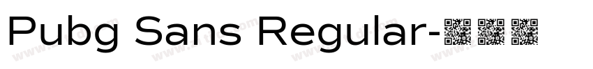 Pubg Sans Regular字体转换
